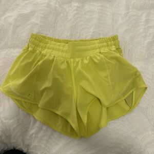 lululemon athletica Bright Yellow Athletic Shorts